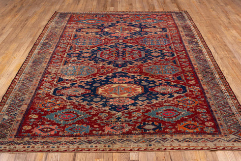 Antique Sumak Area Rug (6' x 9')
